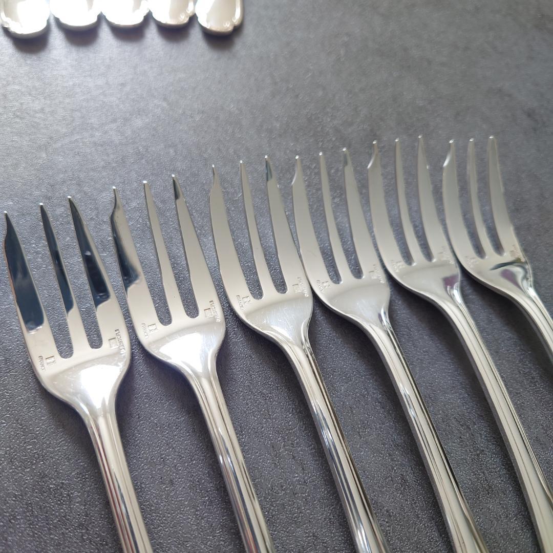 希少 美品 クリストフル ポンパドール ケーキフォーク コーヒースプーン 12点
