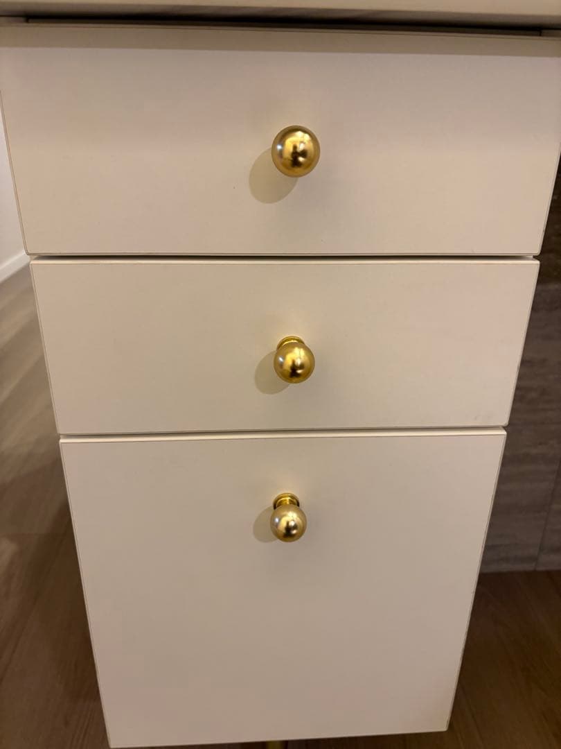 るる【Francfranc】エメラルド コスメドレッサー（ホワイト）