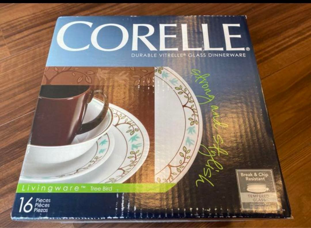 コレール　食器セット　16点　ツリーバード