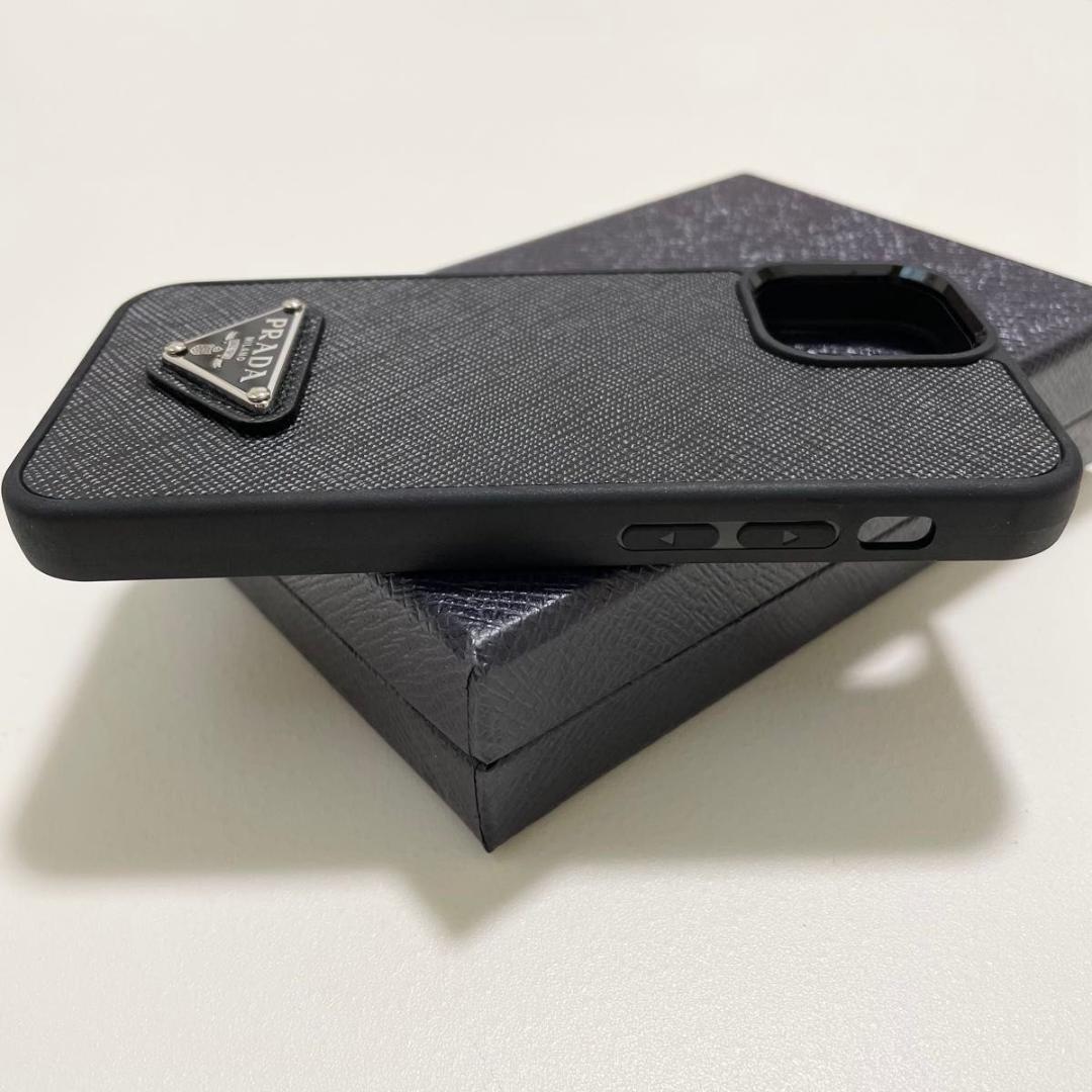 プラダ iPhone13 mini スマホケース 黒 サフィアーノ 新品未使用