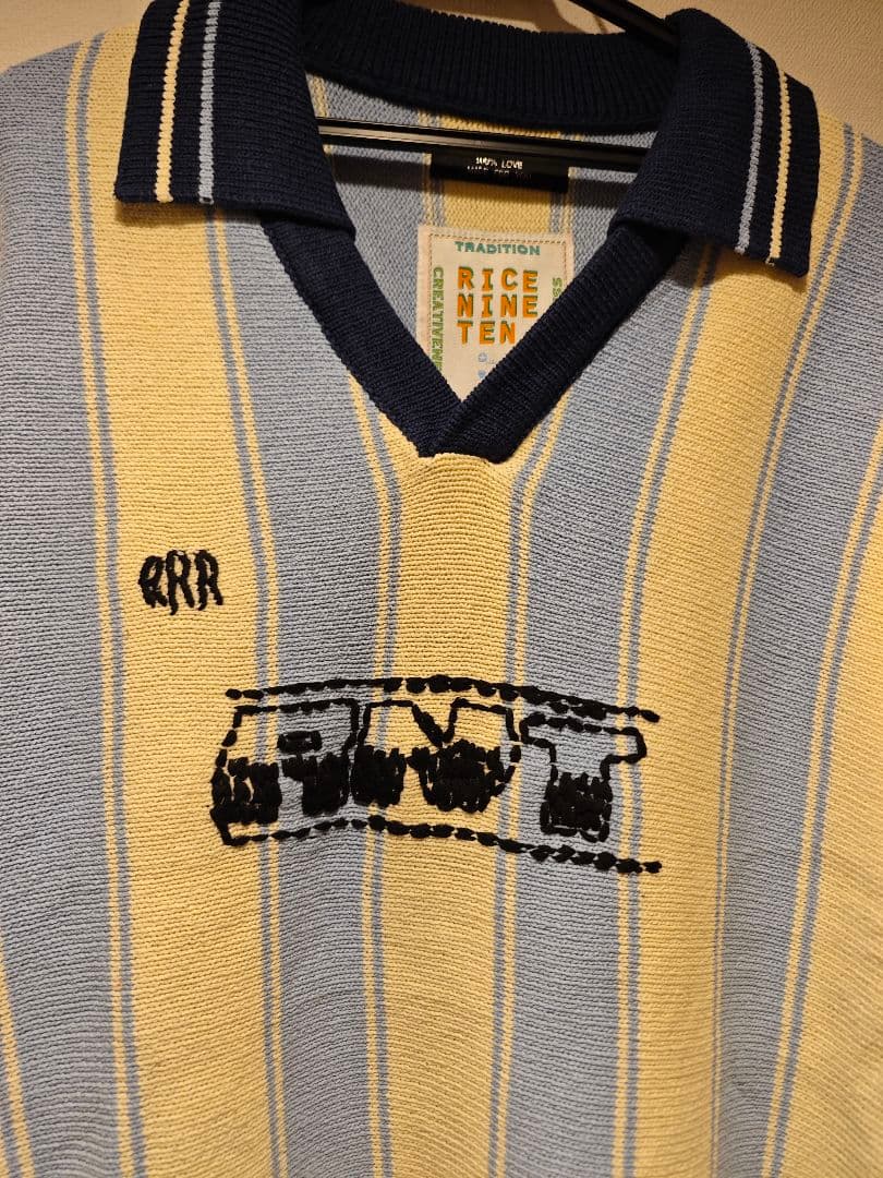 RICE NINE TEN ニット ロングスリーブ サッカー ジャージー ２