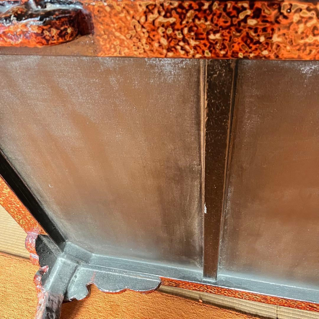 高級座卓　津軽塗　特徴的な脚デザイン