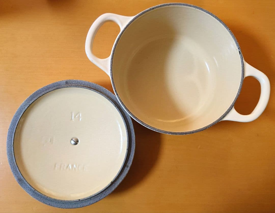 【レアカラー】ルクルーゼ ココットロンド 14cm デューン　正規販売店