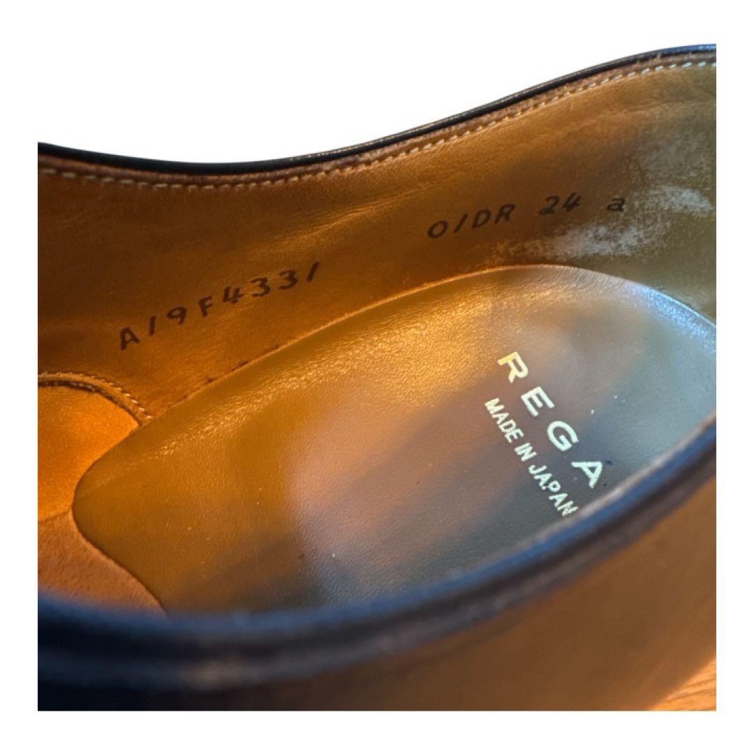 ゲリラセール❣️美品✨REGAL✨ストレートチップ✨01DR ブラック 24cm