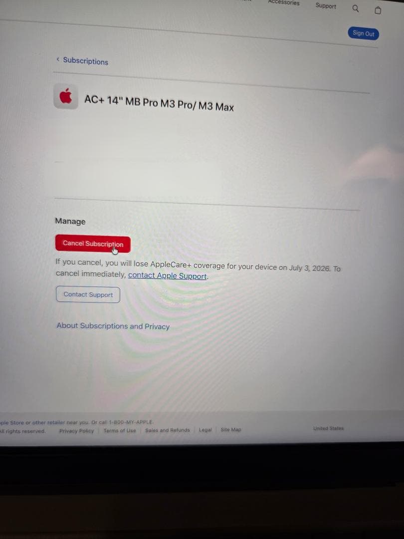 MacBook Pro 14インチ M3 Max/36GB/2TB/英語配列