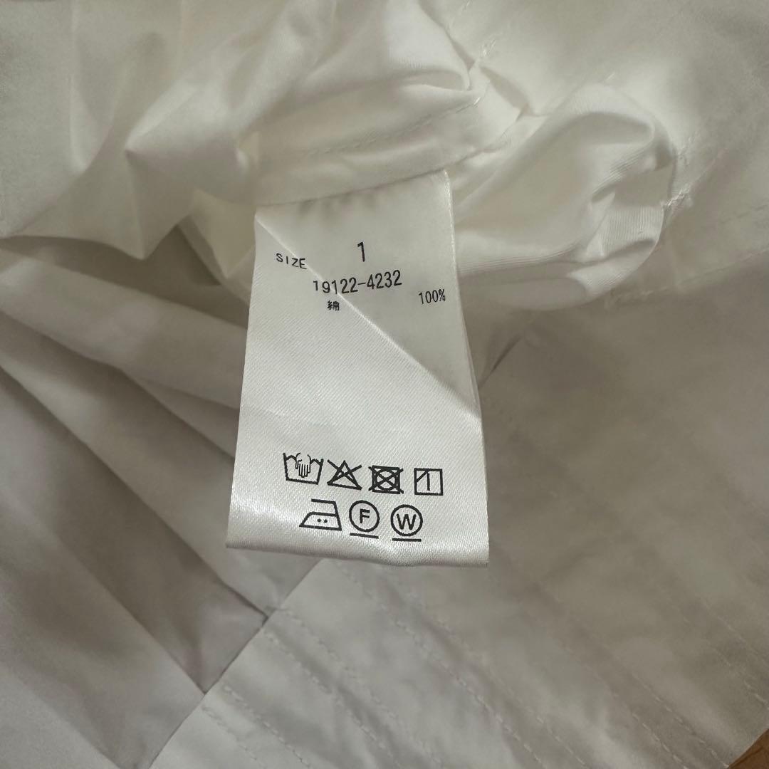 CLANE RIBBON ZIP SHIRTS WHITE トップス ブラウス