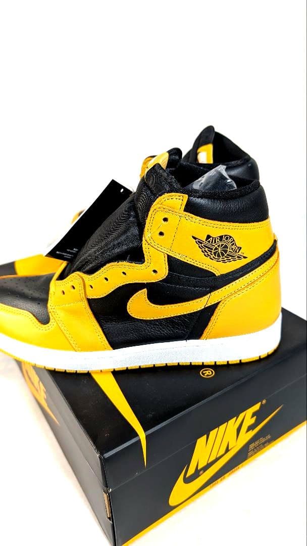 新品NIKE エアジョーダンⅠ ブラック/イエロー