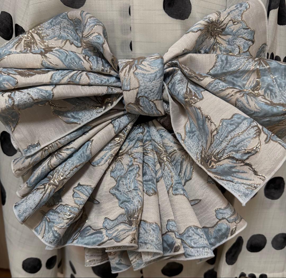 大人兵児帯【ブルースター】【メタル】【シャクヤク】セット