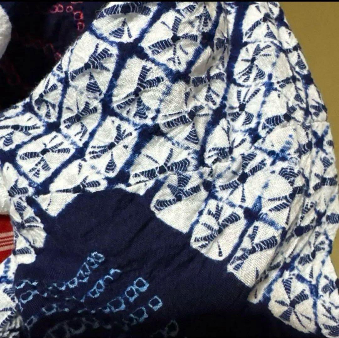 有松鳴海絞りフルセット4点 博多半幅帯＋帯締め＋帯揚げ＋高級浴衣　桁70