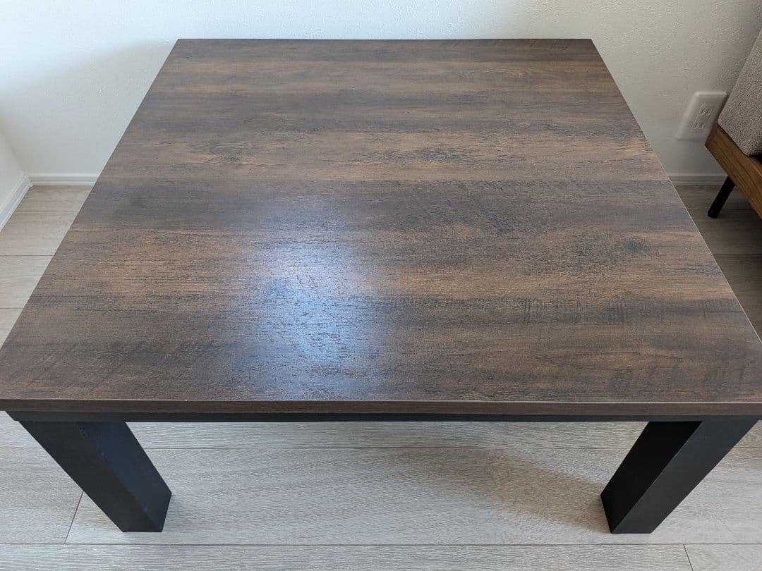 こたつテーブル 80×80 フラットヒータータイプ