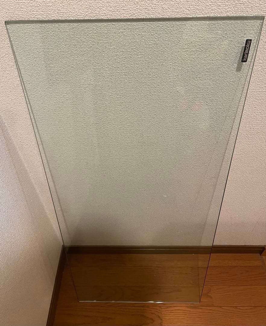 カリモク　ガラステーブル　ローテーブル