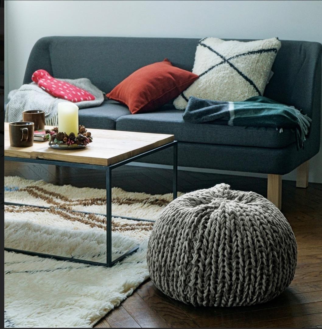 IDEE クッション PUUF by mikmax Ecru