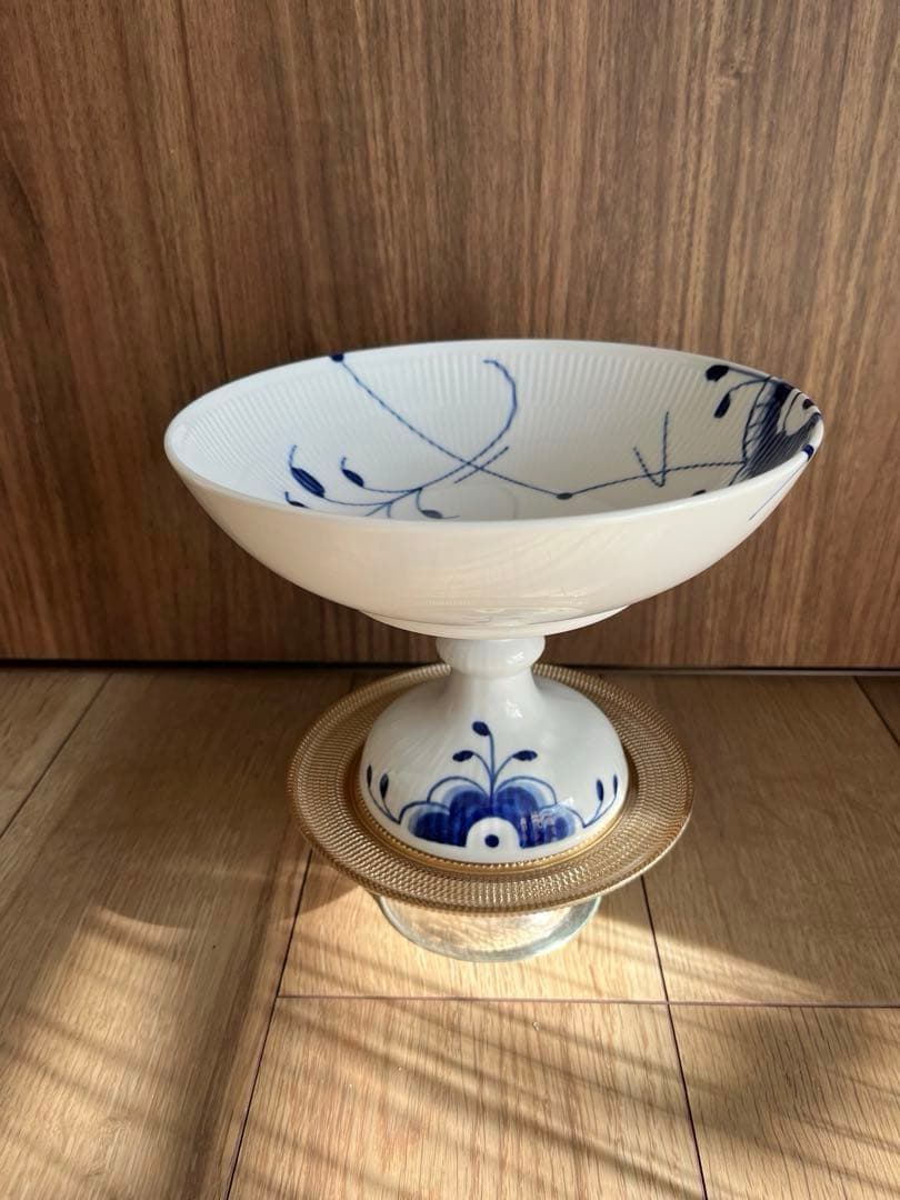 ロイヤルコペンハーゲン ブルーフルーテッドメガ　 コンポート