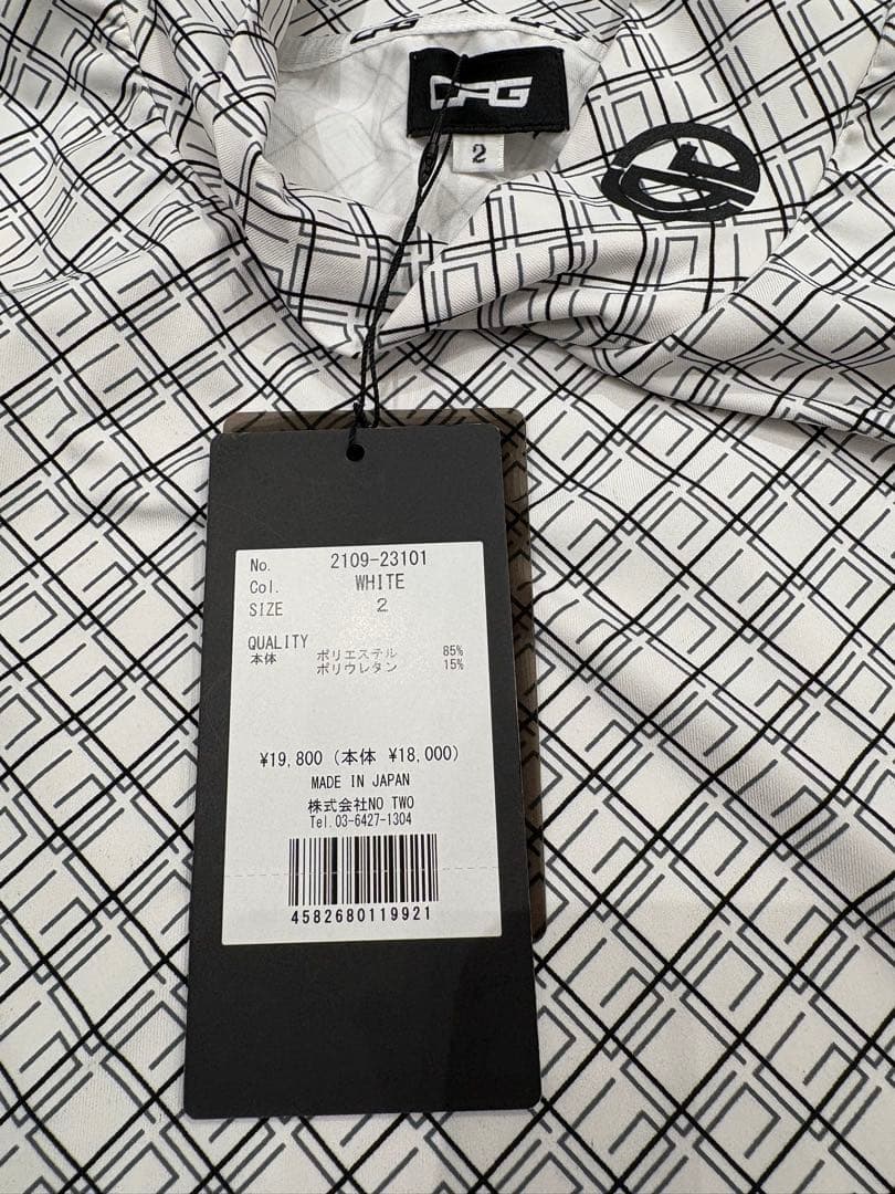 CPG GOLF 幾何学模様 ハイネックシャツ