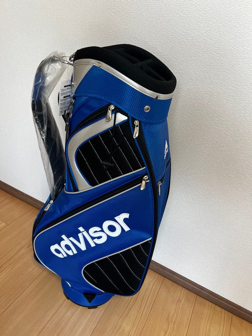 advisor キャディバッグ 青　新品未使用