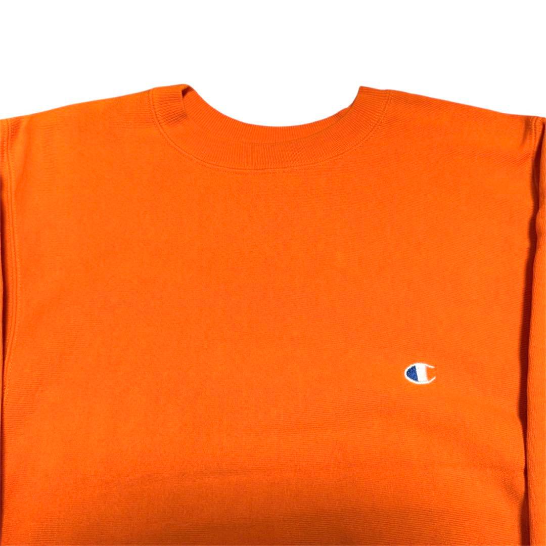 【M】90s champion チャンピオン リバースウィーブ オレンジ USA