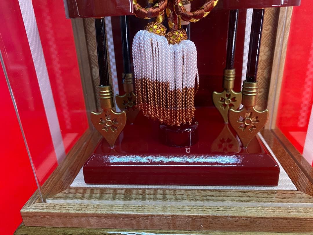 東京久月　破魔弓　アクリルケース　９号・間口約２１×奥行約１４×高さ約３４㎝