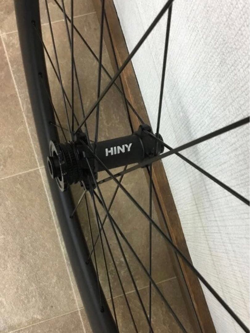 美品 50MM カーボン ホイール ディスク用 T800+T700 ワイドリム