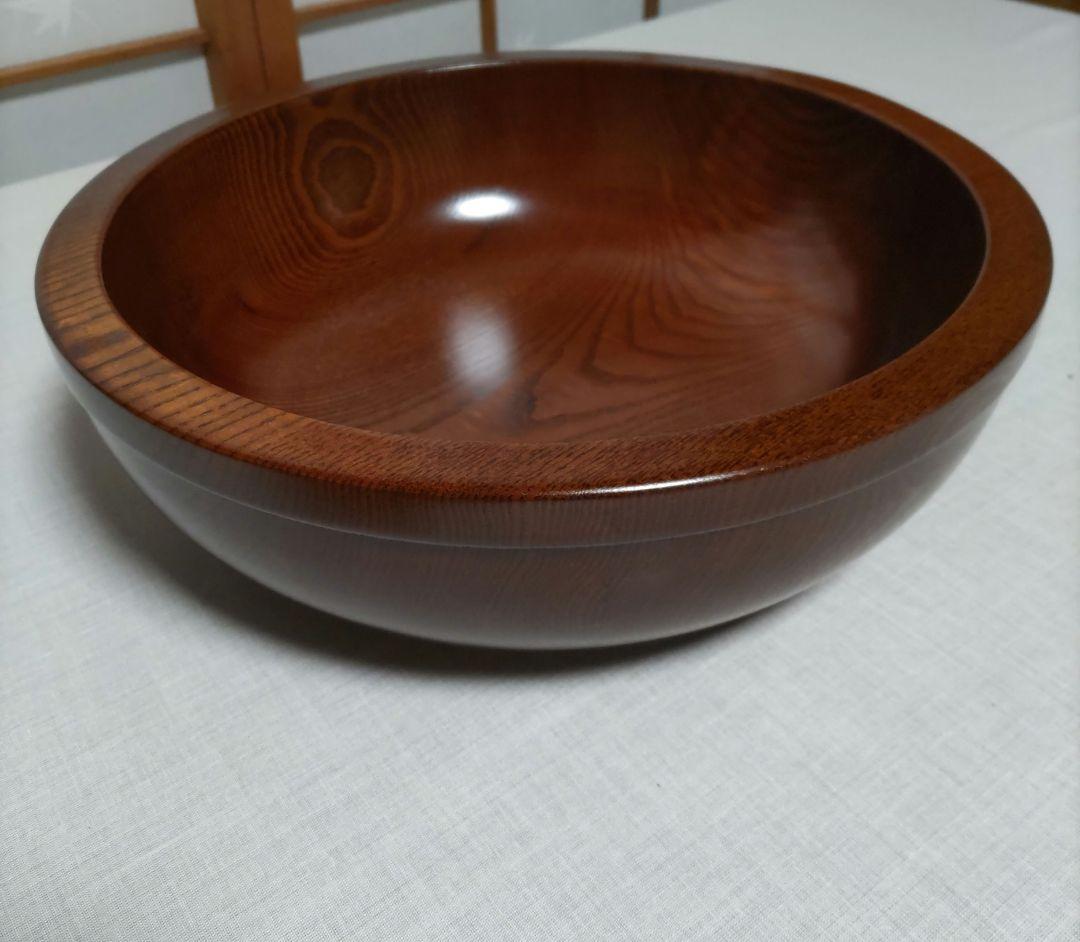 くりぬき　こね鉢【天然木・漆塗装】