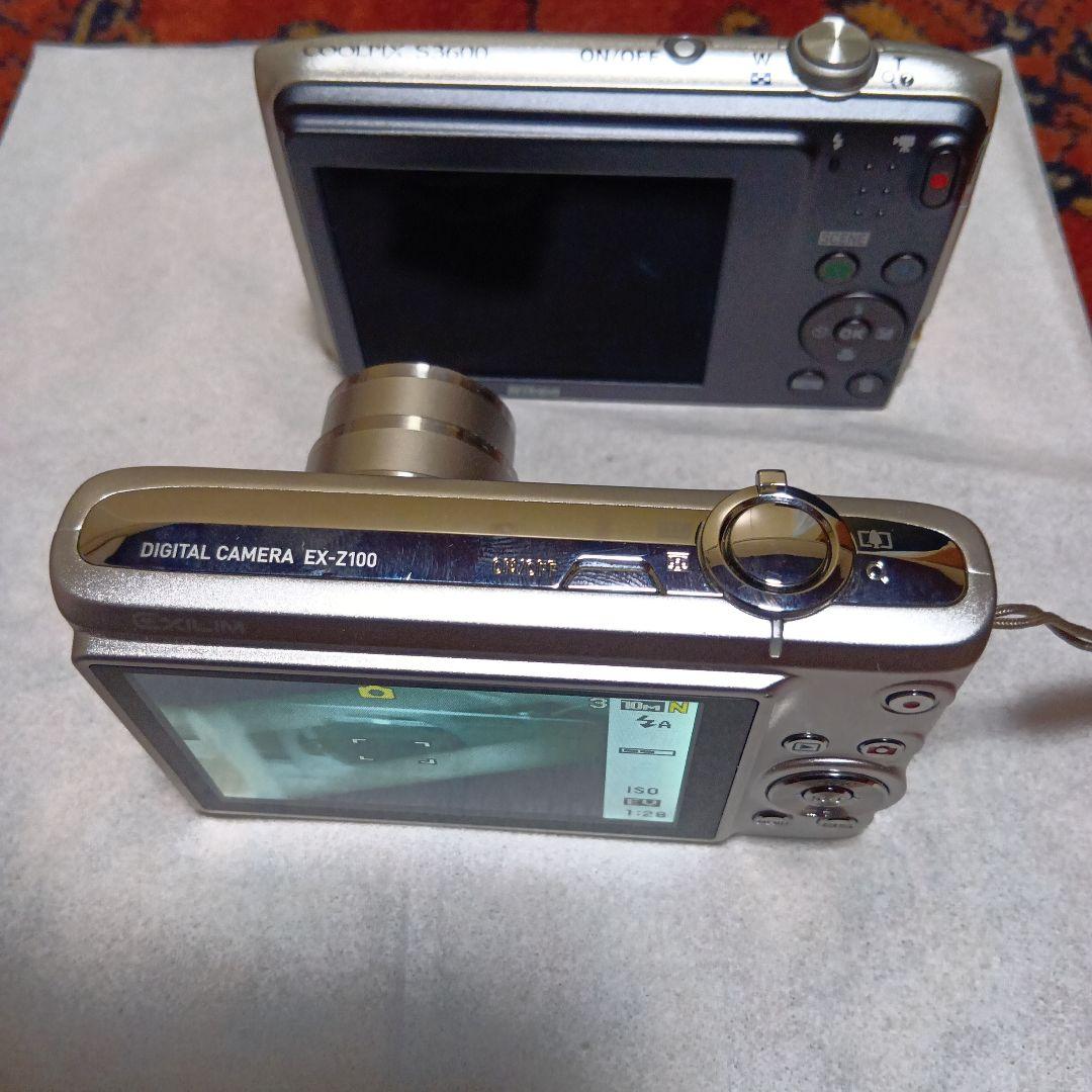 Nikon COOLPIX & CASIO デジタルカメラジャンク2台セート