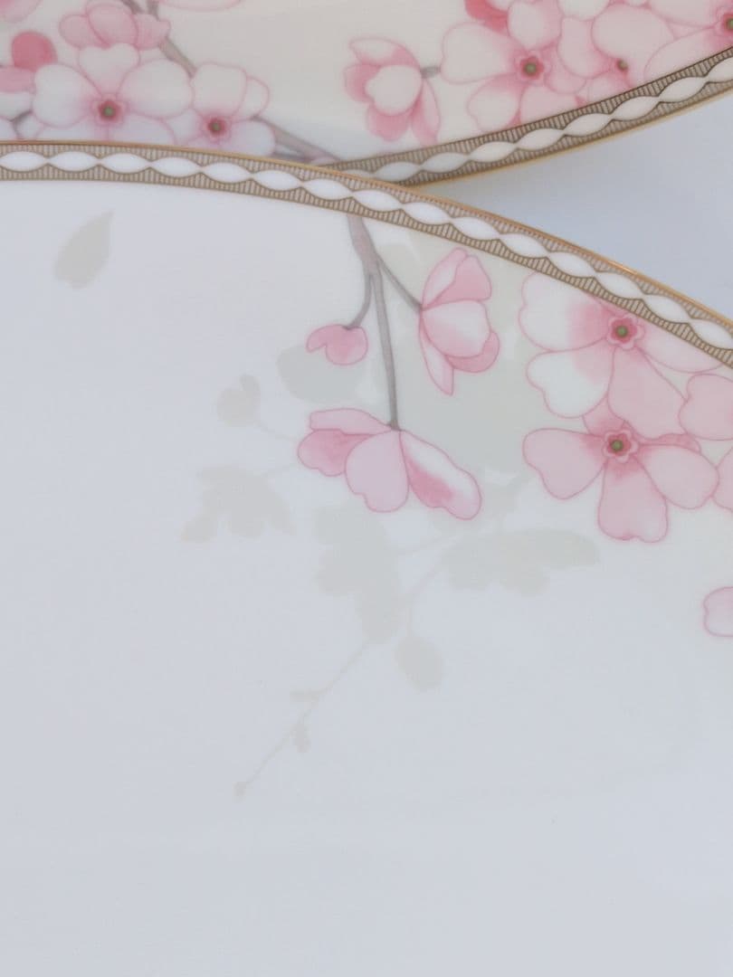 ウエッジウッド スプリング ブロッサム クーププレート　27ｃｍ　２枚