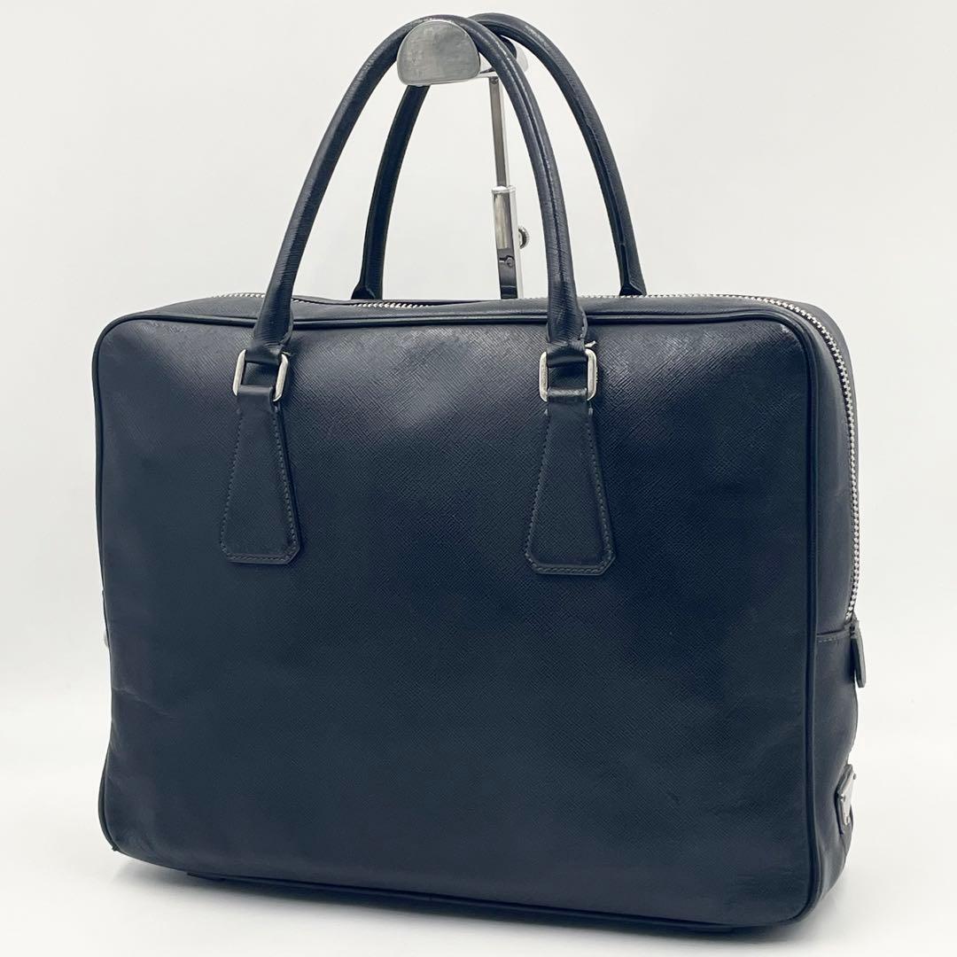 PRADA プラダ サフィアーノレザー ブリーフケース トライアングル A4可