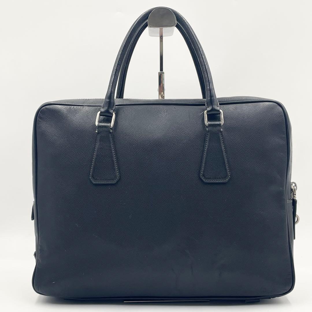 PRADA プラダ サフィアーノレザー ブリーフケース トライアングル A4可