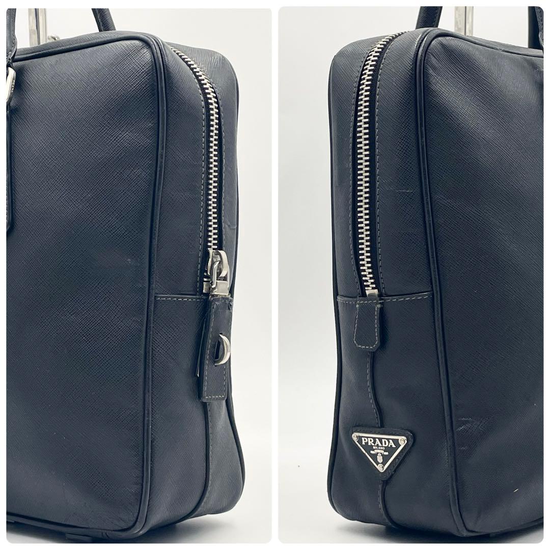 PRADA プラダ サフィアーノレザー ブリーフケース トライアングル A4可