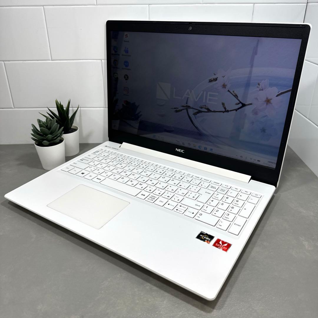 【高性能】NECプレミアムホワイト☘Ryzen7☘NVMe256GB+1TB