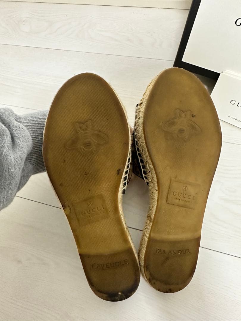 PHSGUCCI GGロゴ エスパドリーユサンダル