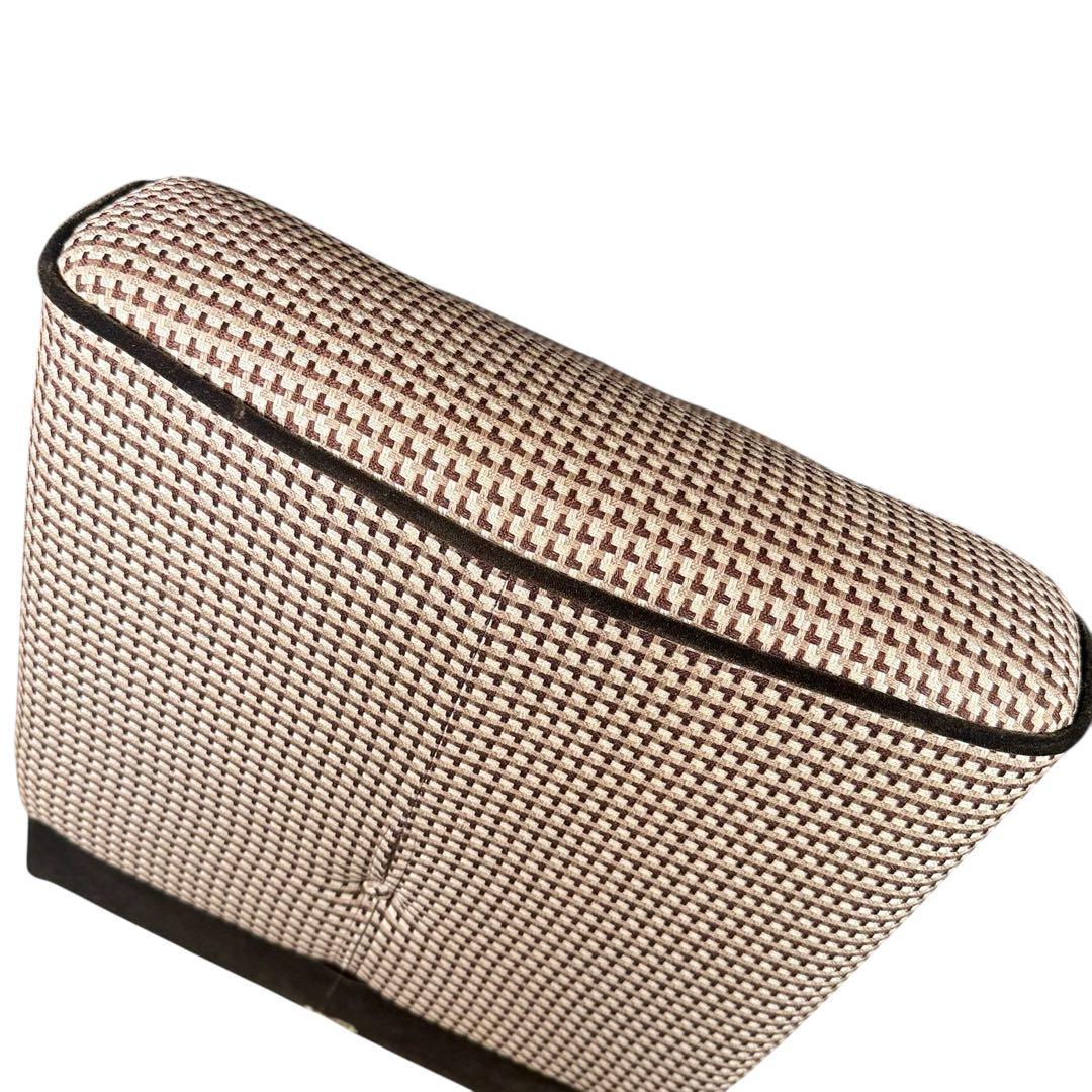 HR789 カリモク60 復刻プレート　総柄　1Pソファ　ベルベット　ボタン