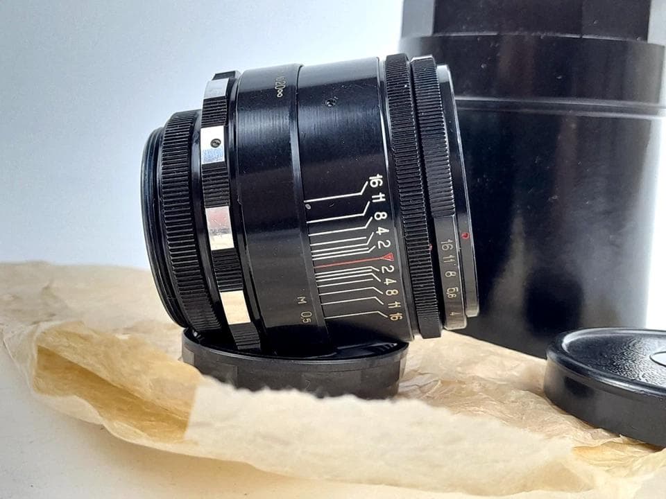 14【希少Helios 初期型ゼブラ　分解整備済みヘリオス44-2 ぐるぐるボケ