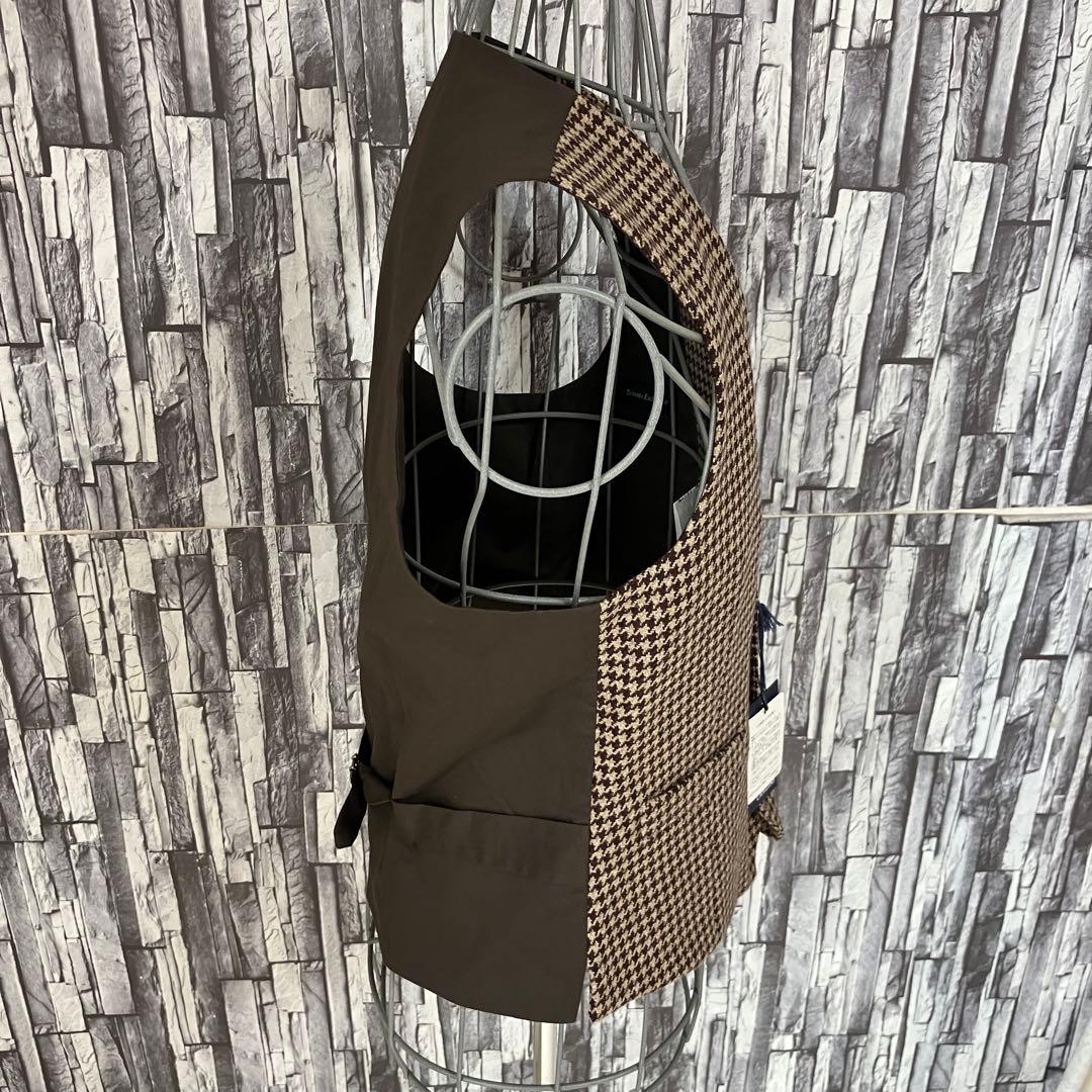 【新品】LARDINIラルディーニExclusve・ジレベスト・千鳥格子・46