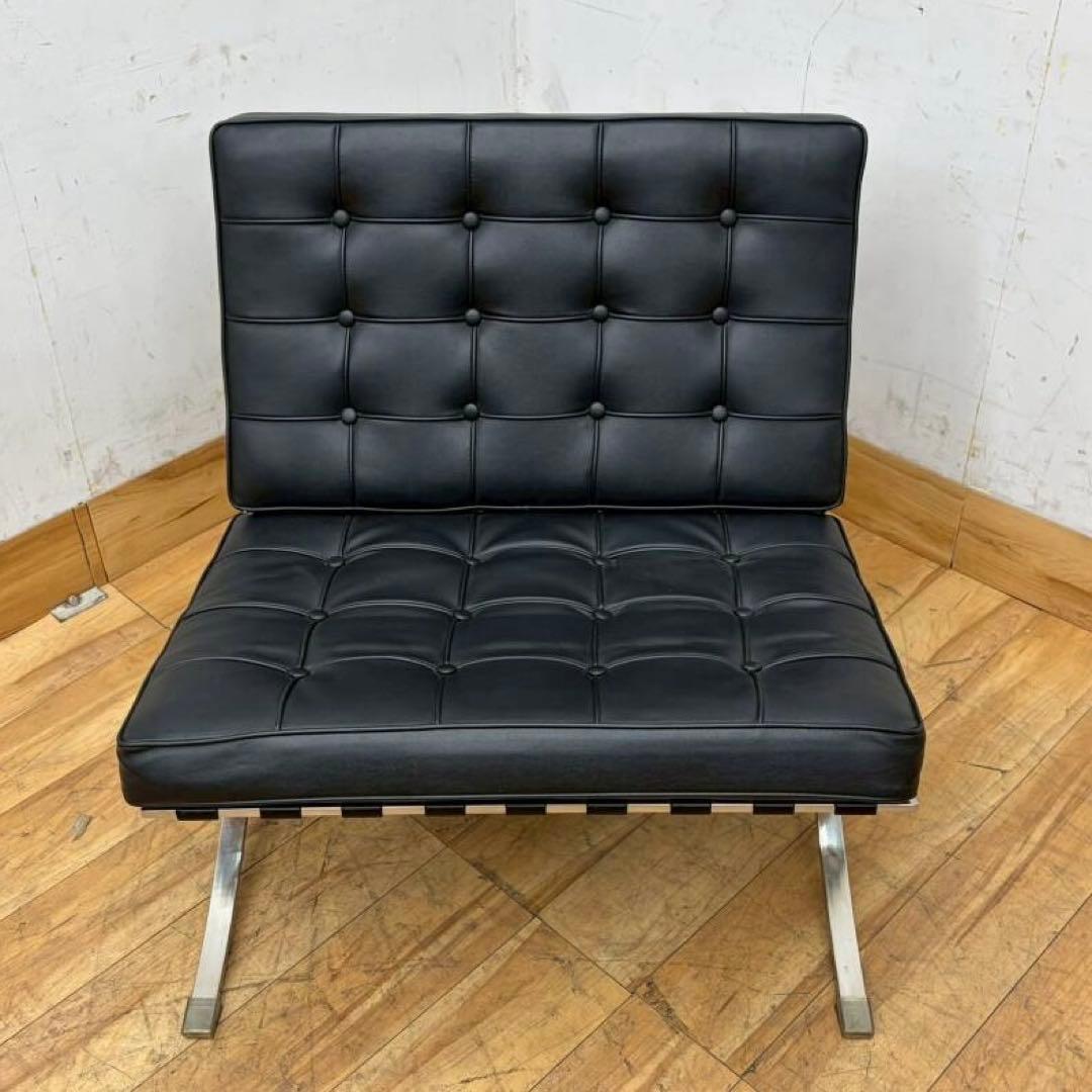 美品Barcelona Chair バルセロナチェア　リプロダクト品　1人掛け