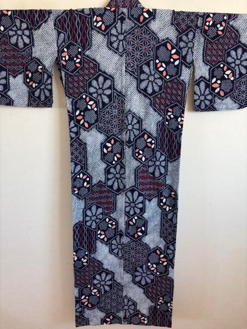 有松絞り　浴衣　身丈159㎝