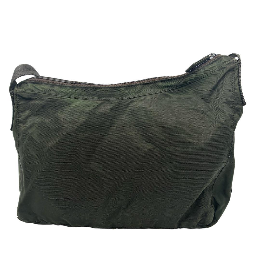 PRADA プラダ ナイロン ショルダーバッグ カーキ A1359C2