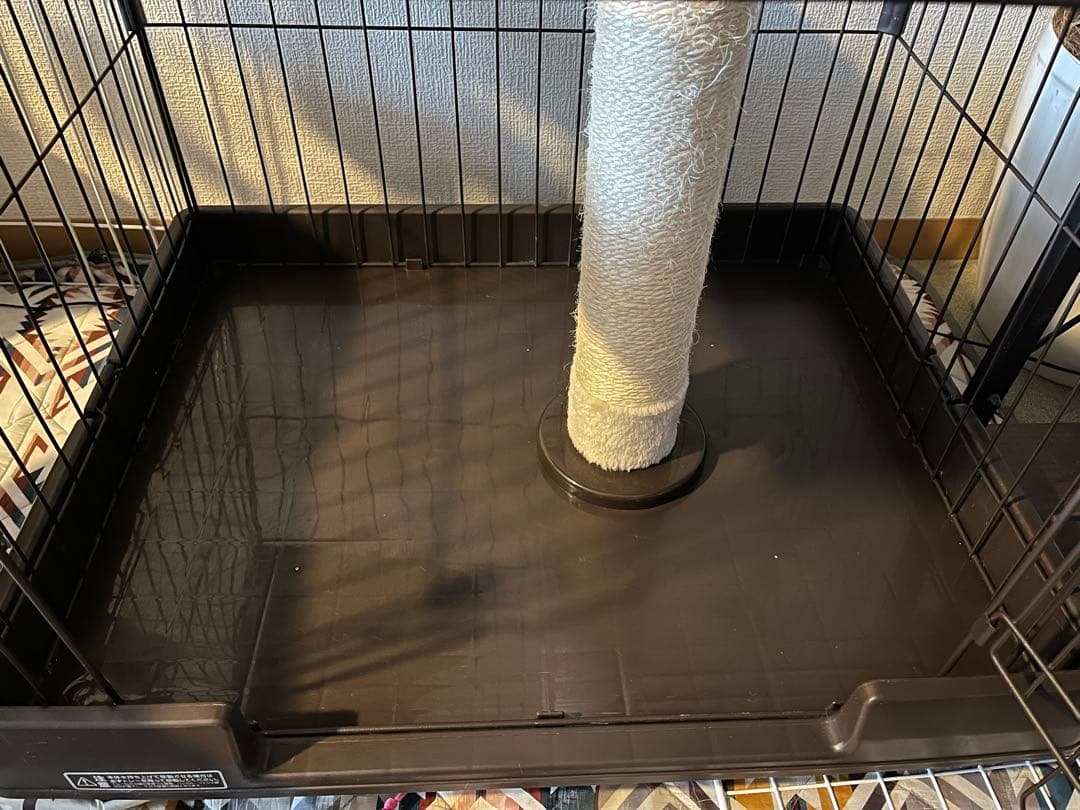 ブラウン 3段キャットケージ