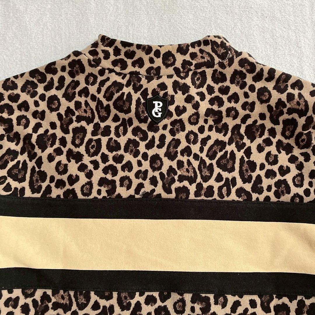 極美　パーリーゲイツ 　セットアップ　モックネック　スカート　ひょう　レオパード