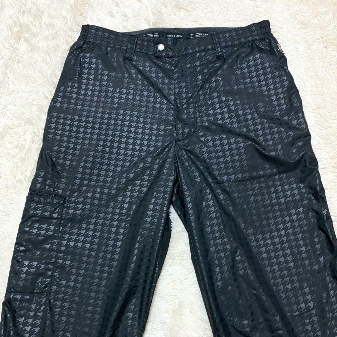 極美品✨ MARK&LONA 千鳥柄 スニードジャック セットアップ 黒 M