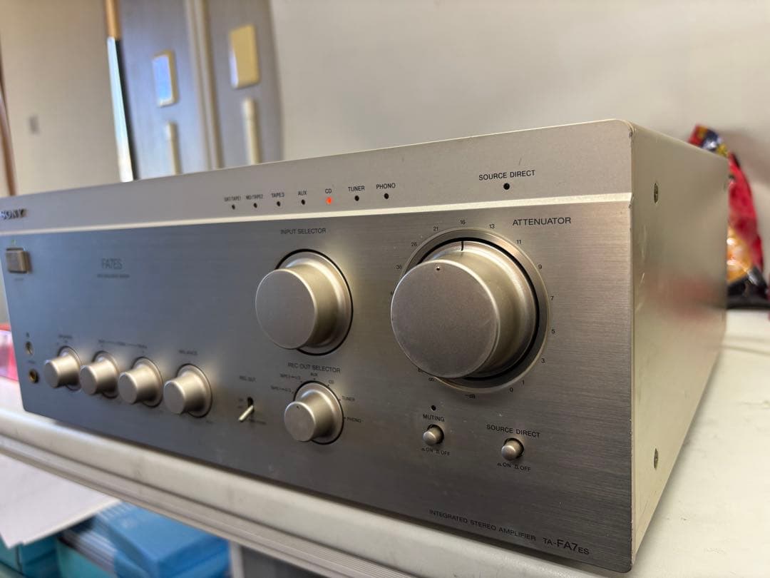 Sony TA-FA7ES アンプ シルバー 中古