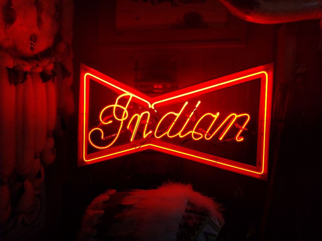インディアン アメリカン雑貨レトロ、アンティークネオンサイン ネオン管