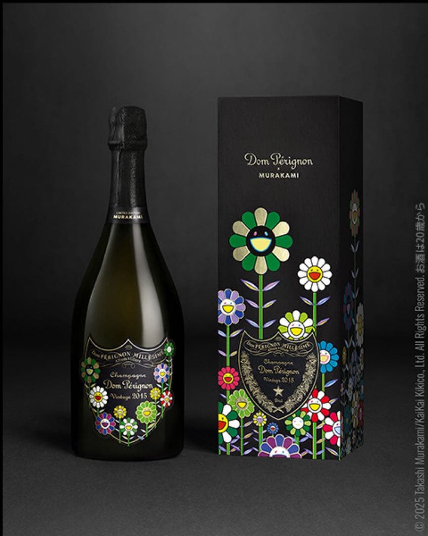 【新品未開封】村上隆ドンペリ2015 限定品 ギフトボックス 袋付