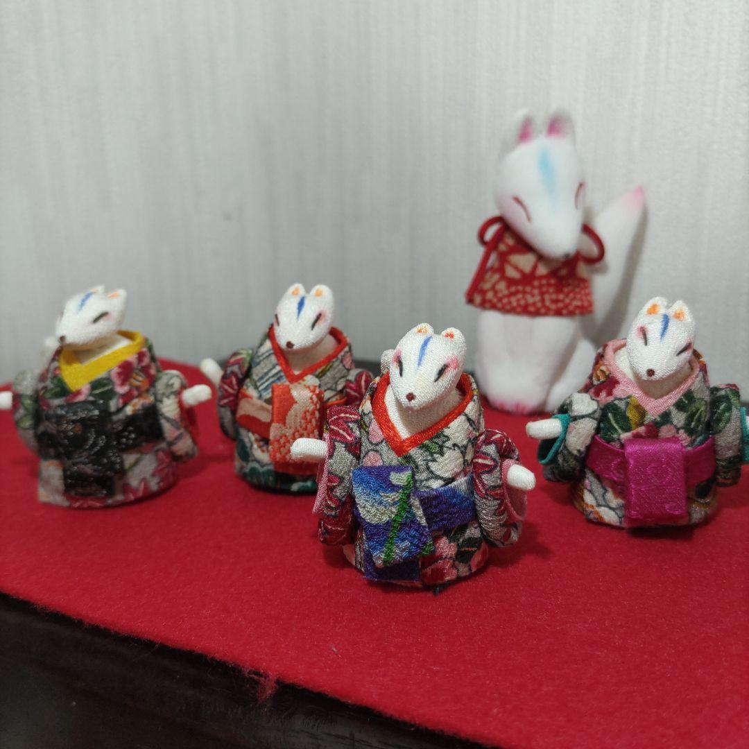 創作人形　ミニ 狐の花魁道中　べらぼう　瀬川