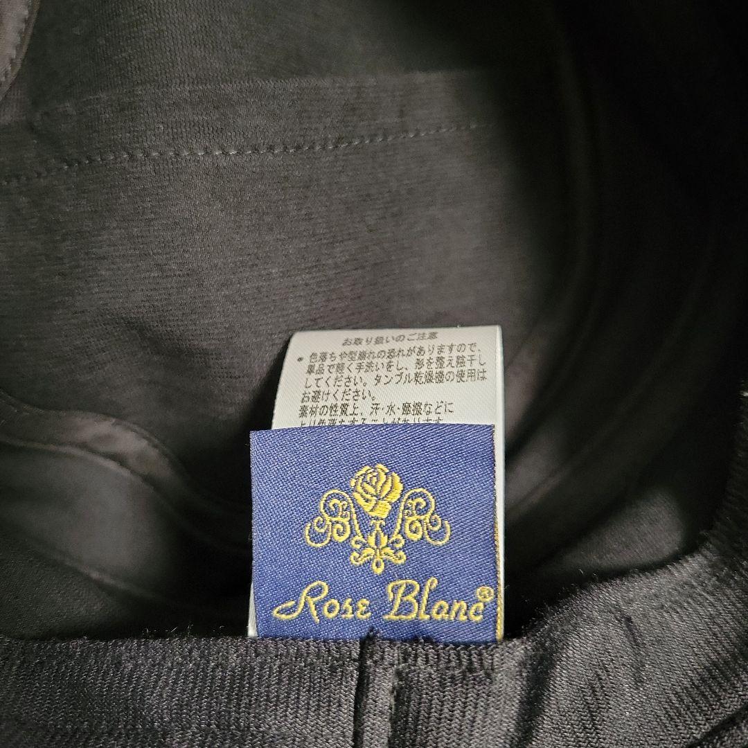 芦屋ロサブラン 黒 リボン付ハット