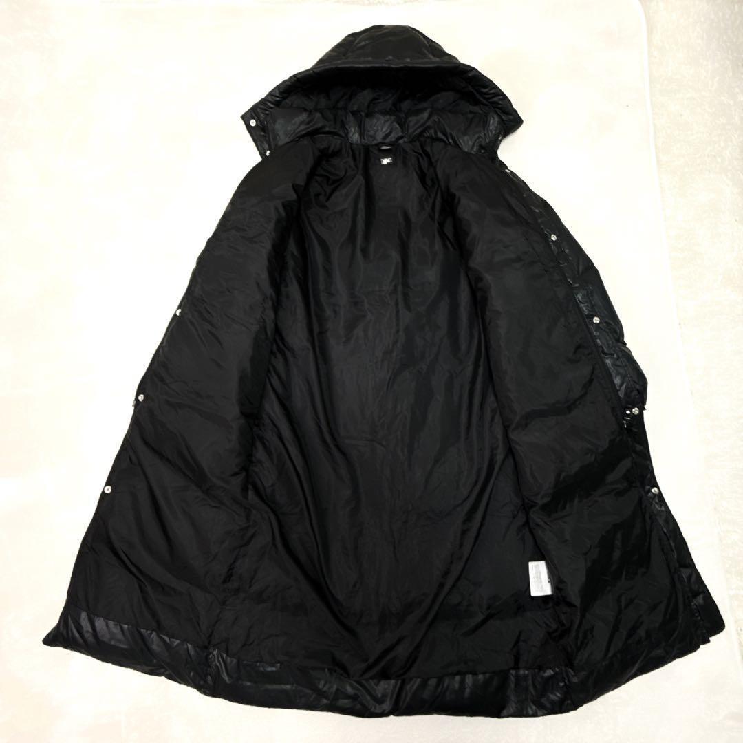 DESCENTE　デサント　刺繍ロゴ 2way フード付 ベンチコート ダウン