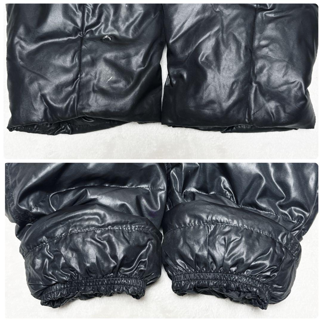 DESCENTE　デサント　刺繍ロゴ 2way フード付 ベンチコート ダウン