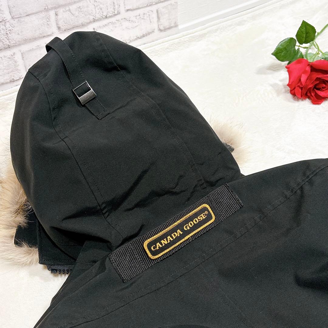 新品同様✨　カナダグース　ダウンジャケット　ファー　ブラック　L メンズ