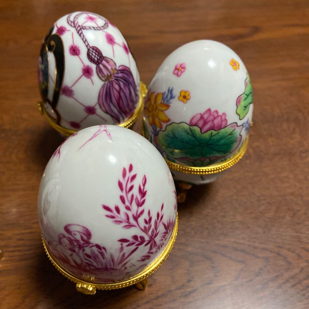 卵型アクセサリーケース置物　10個