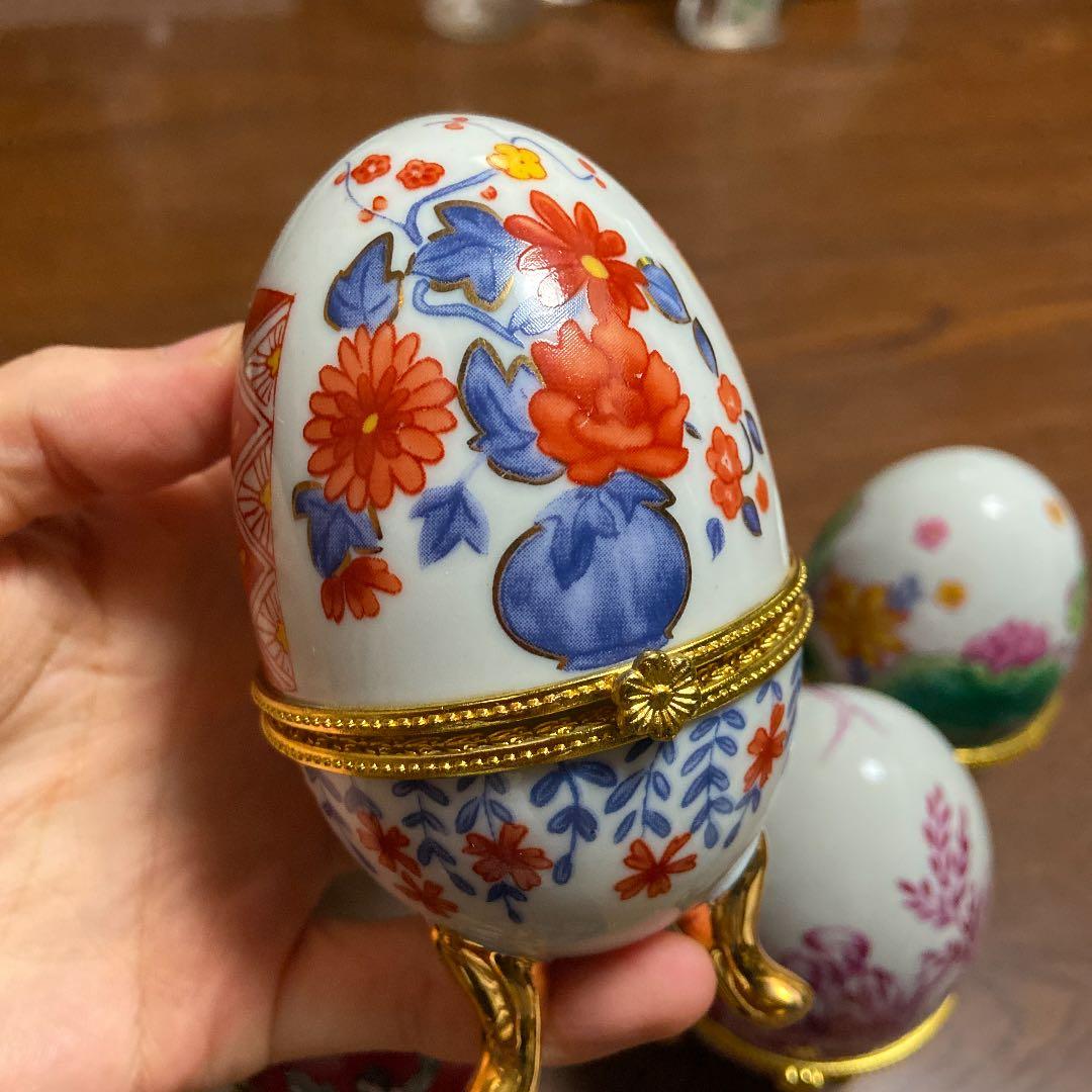 卵型アクセサリーケース置物　10個