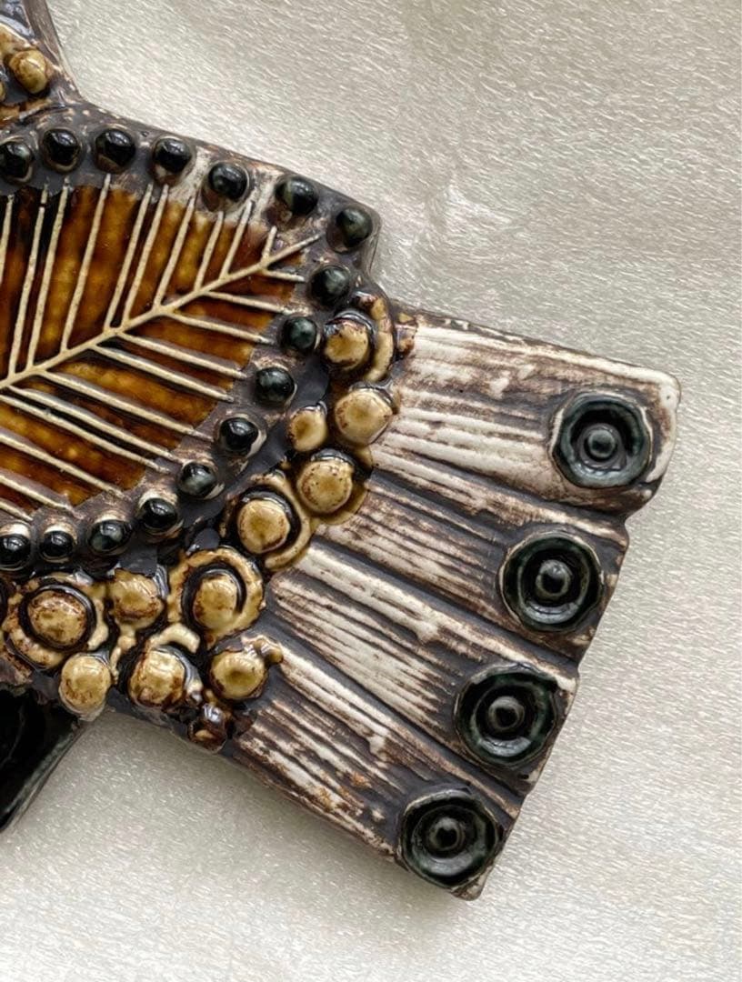 7.8万 Lisa Larson リサラーソン 鳥の陶板 ミナペルフォネン